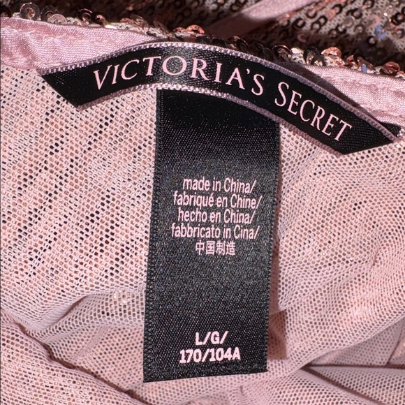 Victoria's Secret Pink Sequin Dress Mini Size Large Lined Y2K - Picture 6 of 9